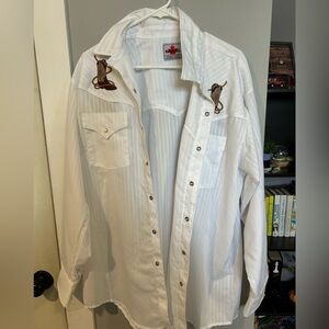 Men’s western button up shirt. Size XL
